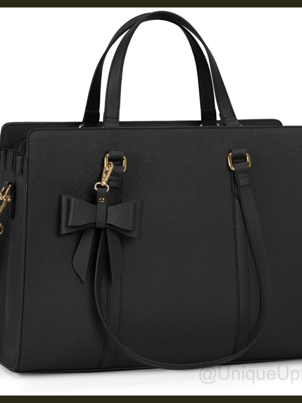 NUBILY Laptop Bag for Women 15.6 inch Leather Work Tote Bag